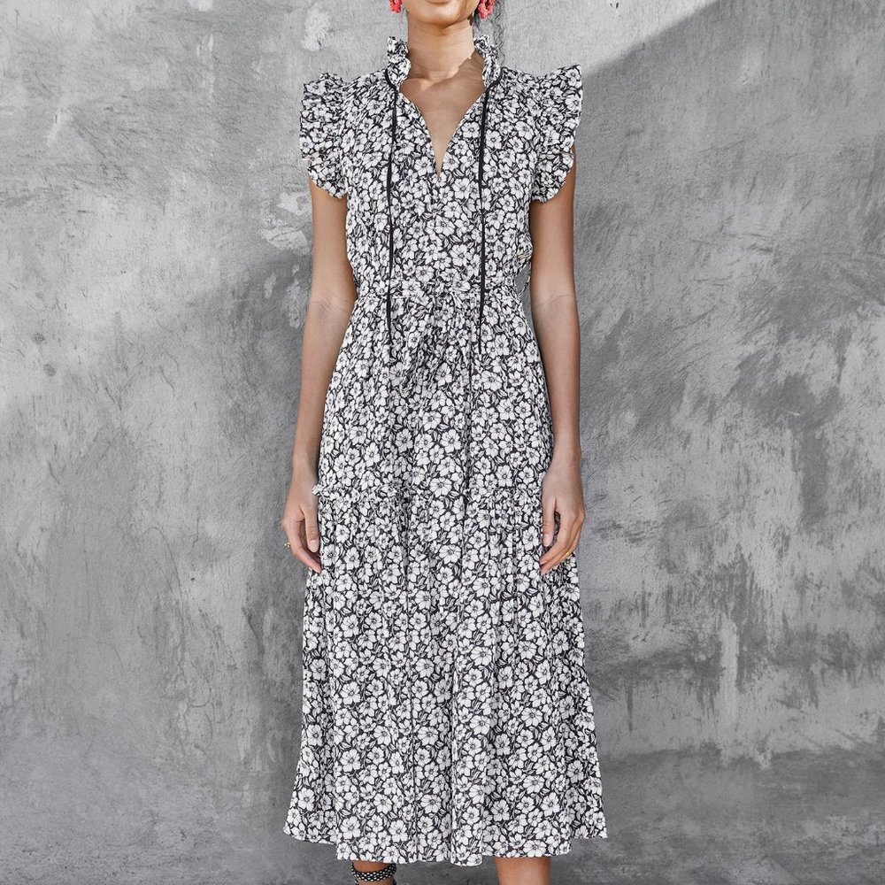 Christy Lynn Willow Midi Dress (NWT)